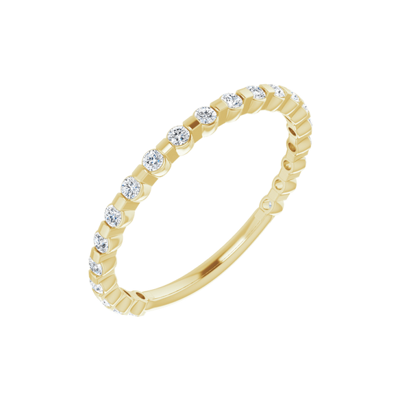 14K Yellow 1/4 CTW Natural Diamond Anniversary Band
