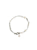 Pearl Paperclip Sterling Bracelet