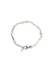 Pearl Paperclip Sterling Bracelet