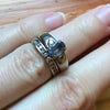 Tanzanite & Diamond Wedding Ensemble