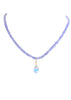 Handcut opal pendant and tanzanite necklace SOLD OUT