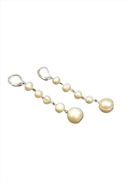 Pearl Long Drop Earring