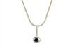 IOLITE drop Sterling Silver Necklace