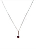 Amethyst Sterling Drop Pendant
