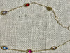 10K Yellow Gold Marquee Gemstone Garland Necklace