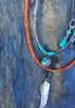 Three Strands of Layered Necklaces/Carnelian,Turquoise SOLD OUT